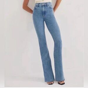 Favorite Daughter Jeans The Valentina Super High Rise Mini Bootcut 27 Raw Hem